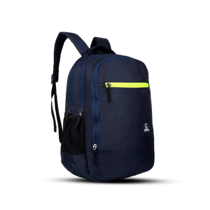 Greenlands Zipster Work Backpack Navy Color Front Side View
