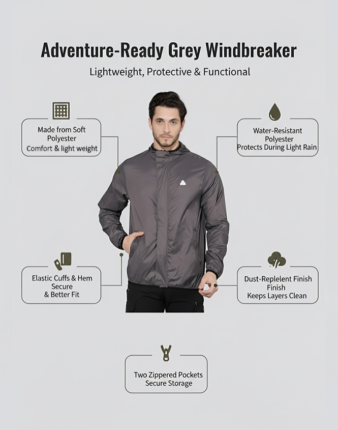 Windcheater UNO Light Grey