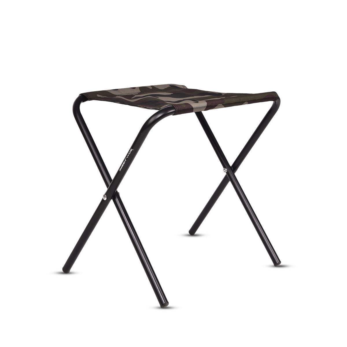 Camping Stool Mild Steel Size Small Camo