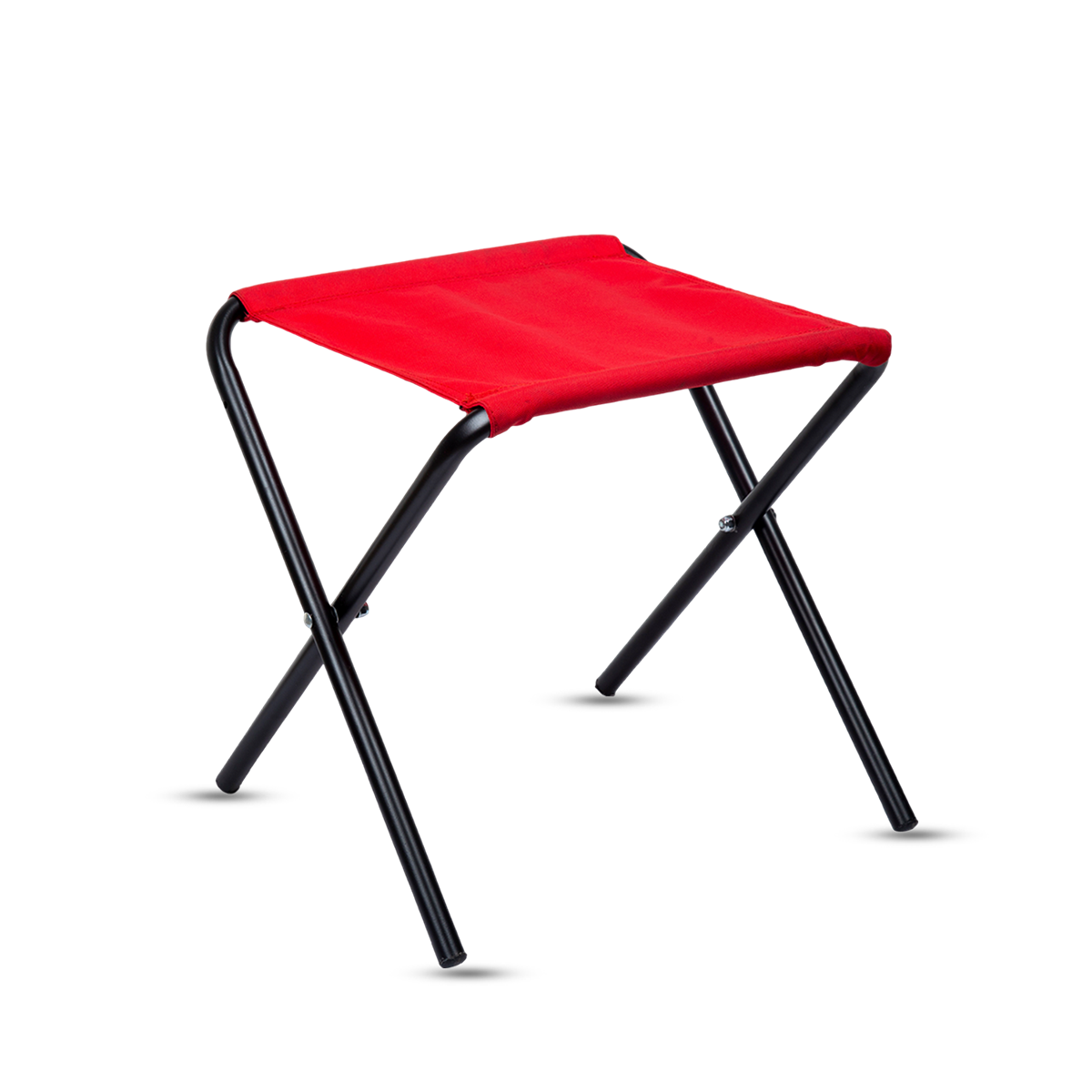 Camping Stool Mild Steel Size Medium Red