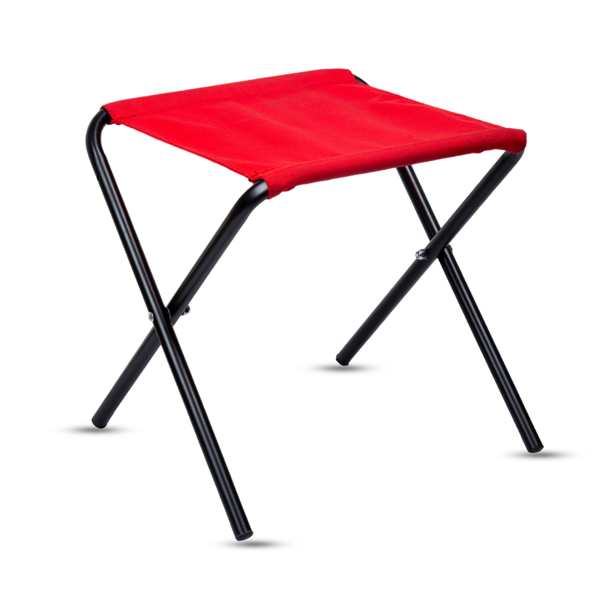 Camping Stool Mild Steel Size Medium Red