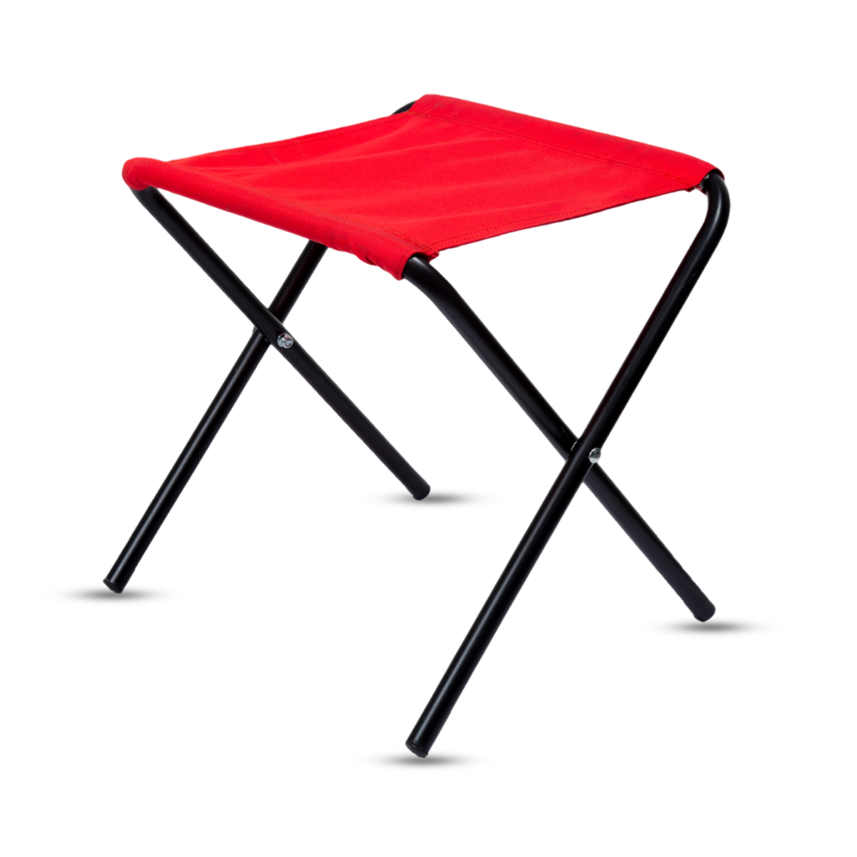 Camping Stool Mild Steel Size Medium Red