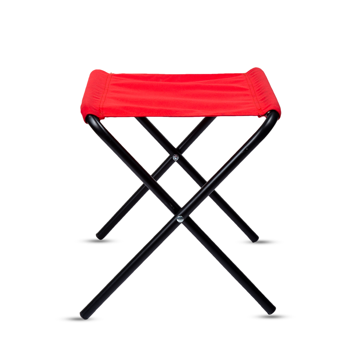 Camping Stool Mild Steel Size Medium Red