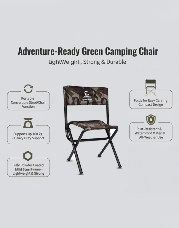 Camping Chair Mild Steel Camo
