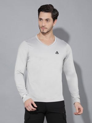 GreenLands T-Shirt FS TRISH V L Grey Color  Front View