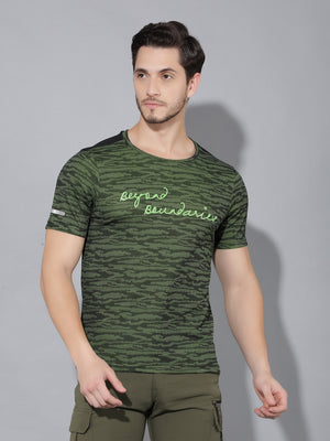 GreenLands T-Shirt HS JACQUARD R Green/ Black Color