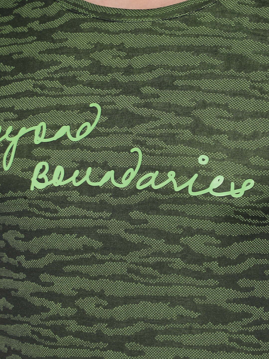GreenLands T-Shirt HS JACQUARD R Green/ Black Color Beyond Boundaries