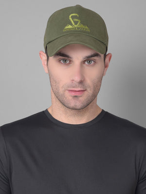 Greenlands Adjustable Cotton fabric Quadra Cap Olive Color for Outdoor Adventure