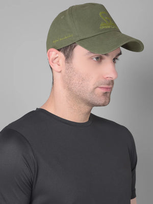 Greenlands Adjustable Cotton fabric Quadra Cap Olive Color for Outdoor Adventure Side View