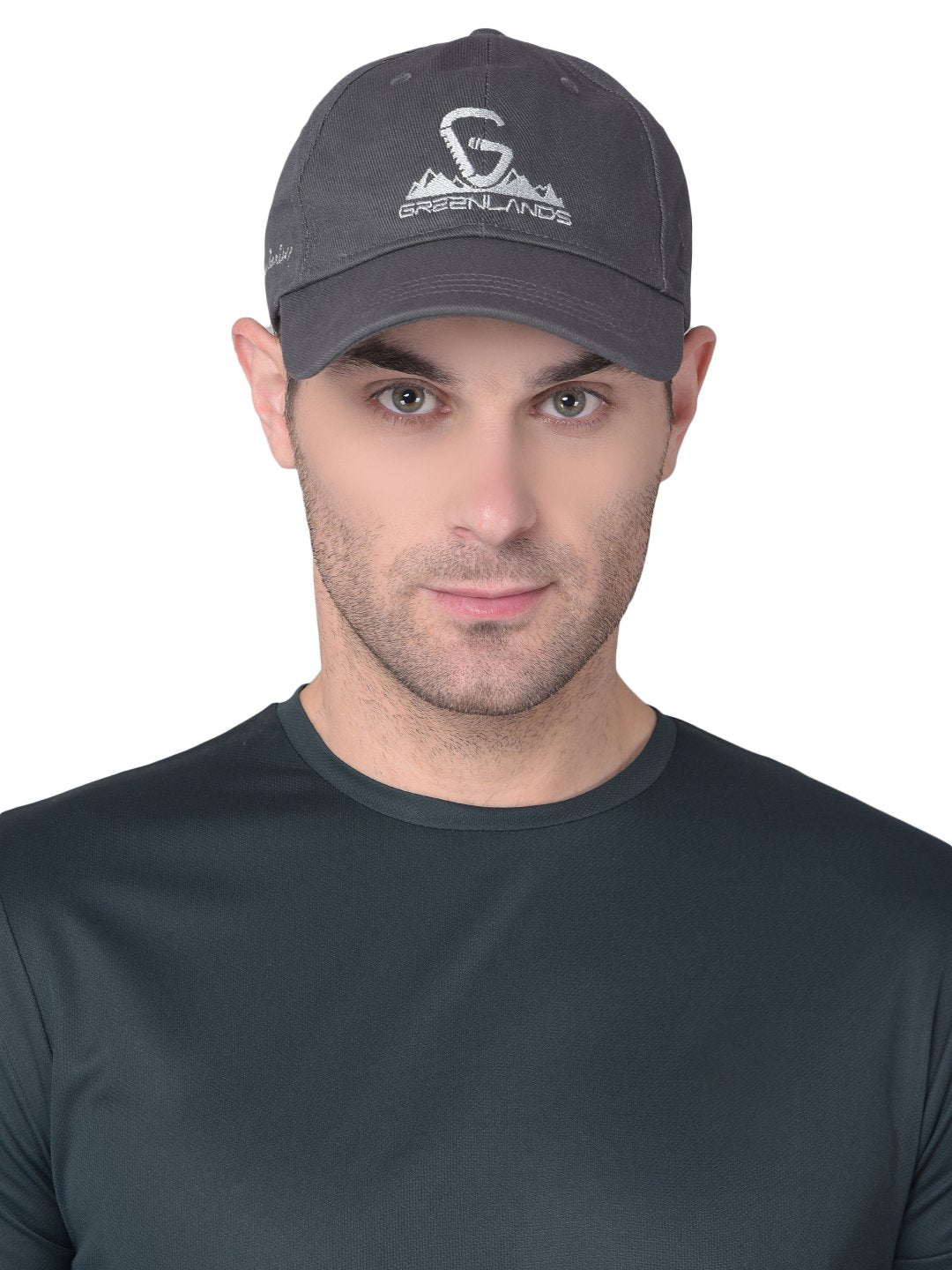 Greenlands Adjustable Cotton fabric Trish Cap Grey Color for Outdoor Adventure Upper View