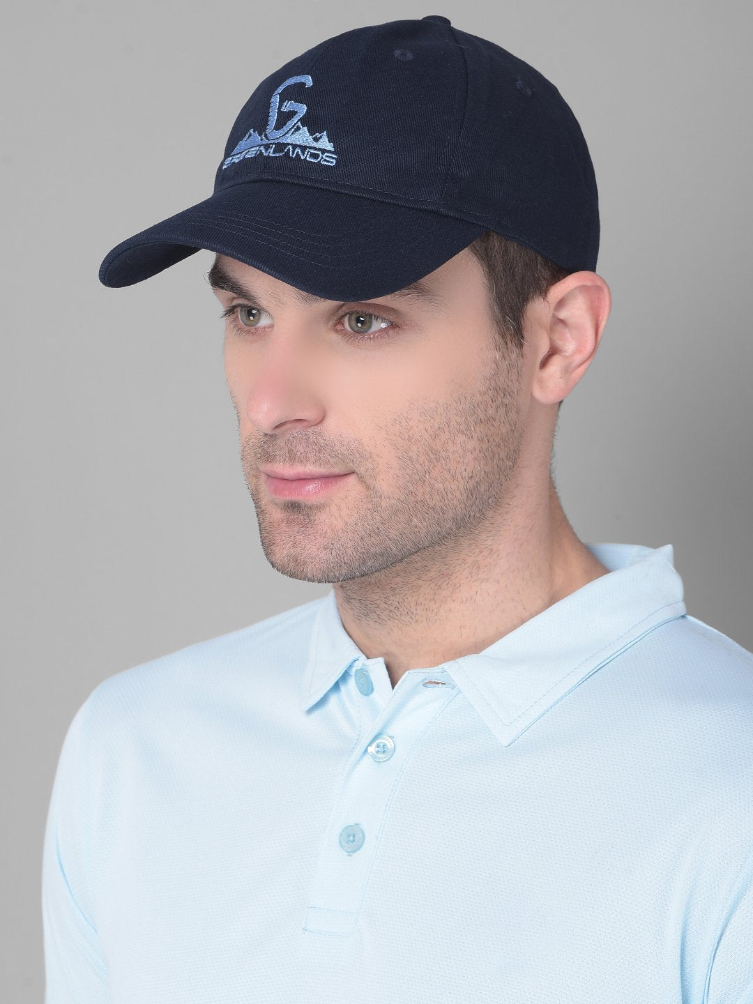 Greenlands Adjustable Cotton fabric Trish Cap Navy Color for Outdoor Adventure Side View