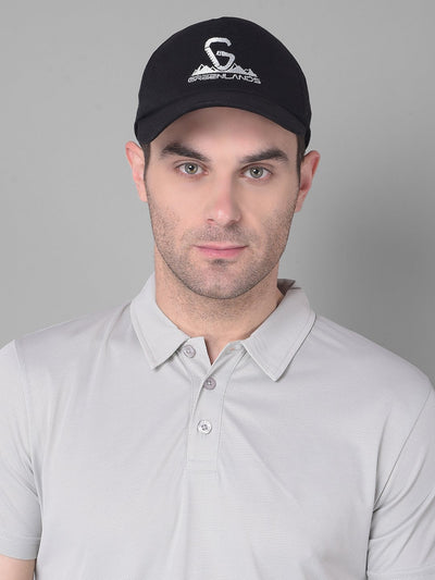 Greenlands Adjustable Quadra Cotton fabric Cap Black Color for Outdoor Adventure
