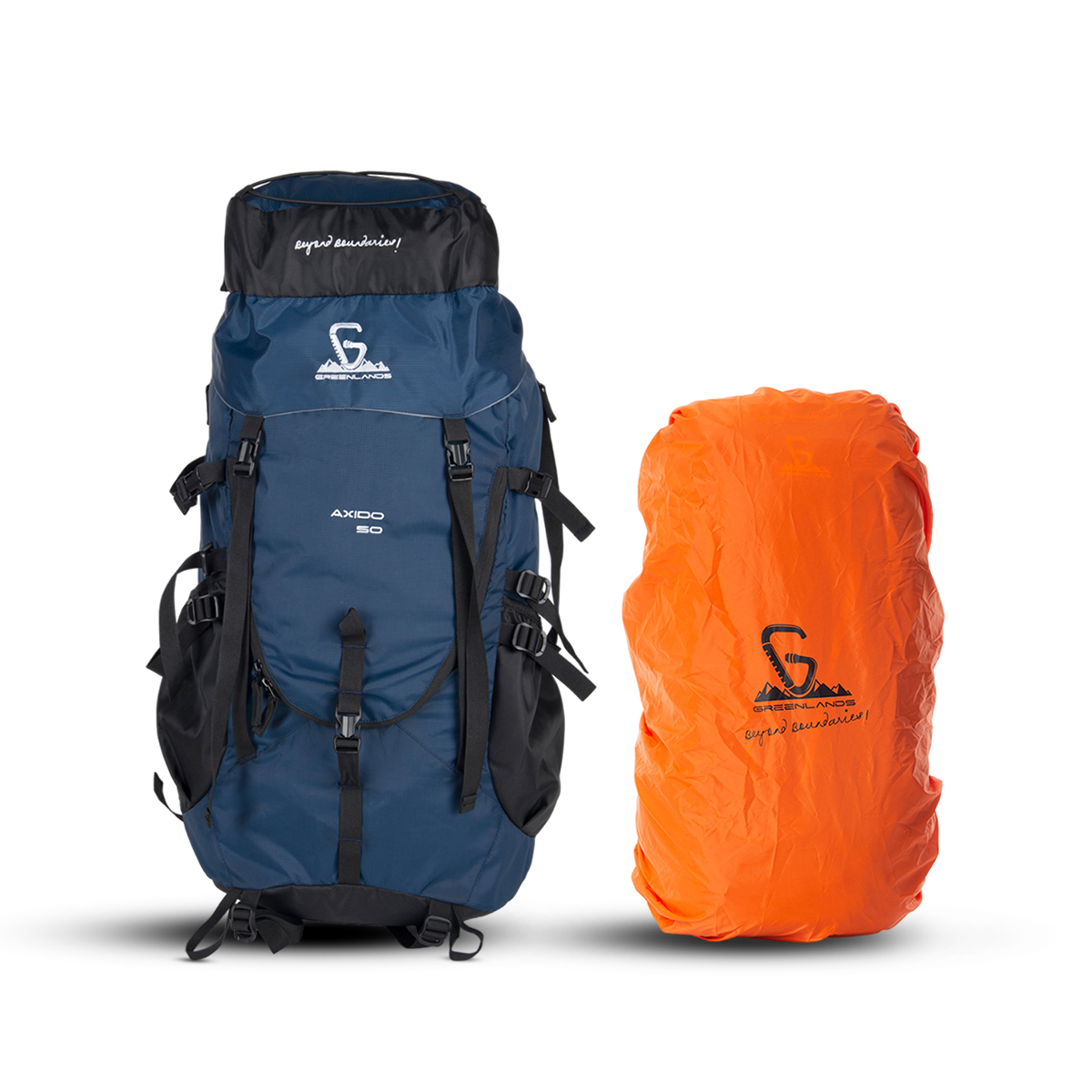 Greenlands Axido Adventure Rucksack Navy Color 50 Litres With Rain Cover