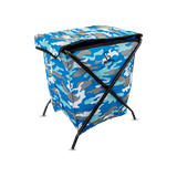 Greenlands Camping Storage Bin 15 Mild Steel Blue Camo for outdoor Adventures