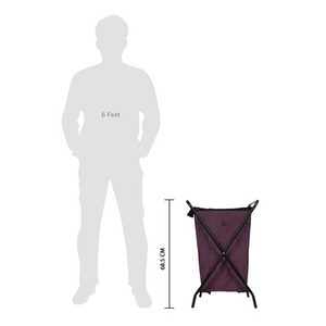 Greenlands Camping Storage Bin 30 Mild Steel Wine for outdoor Adventures Dimension View