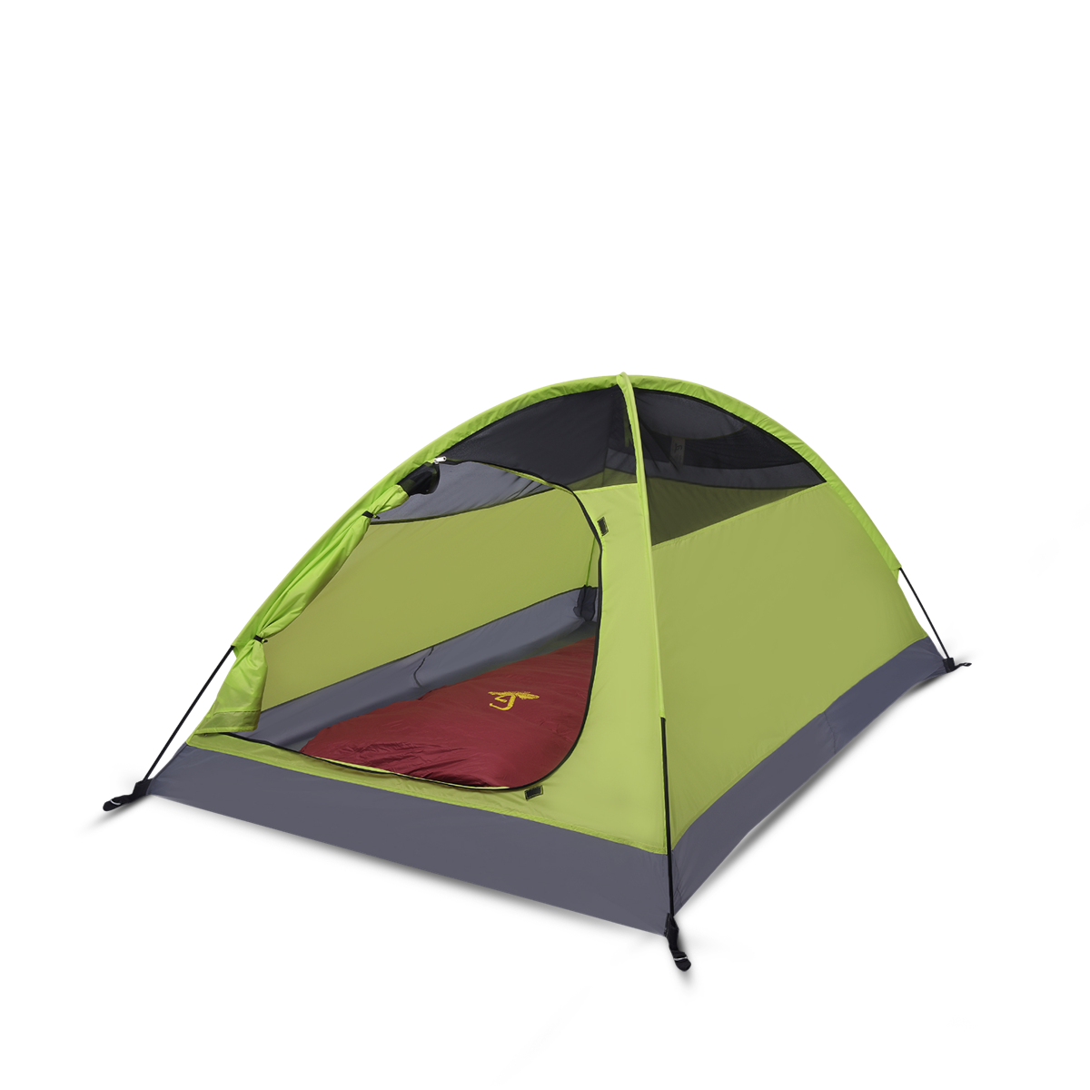Greenlands Camping Tent for Intimate Adventures in Nature Green Color Inside View