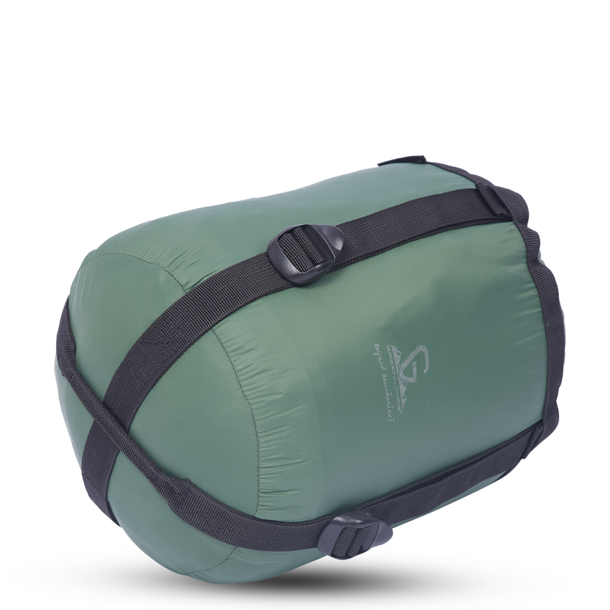 Greenlands Cozy Comfort Outdoor Sleeping Bags for Adventure Green Color side View