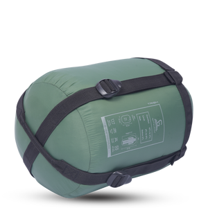 Greenlands Cozy Comfort Outdoor Sleeping Bags for Adventure Green Color side View