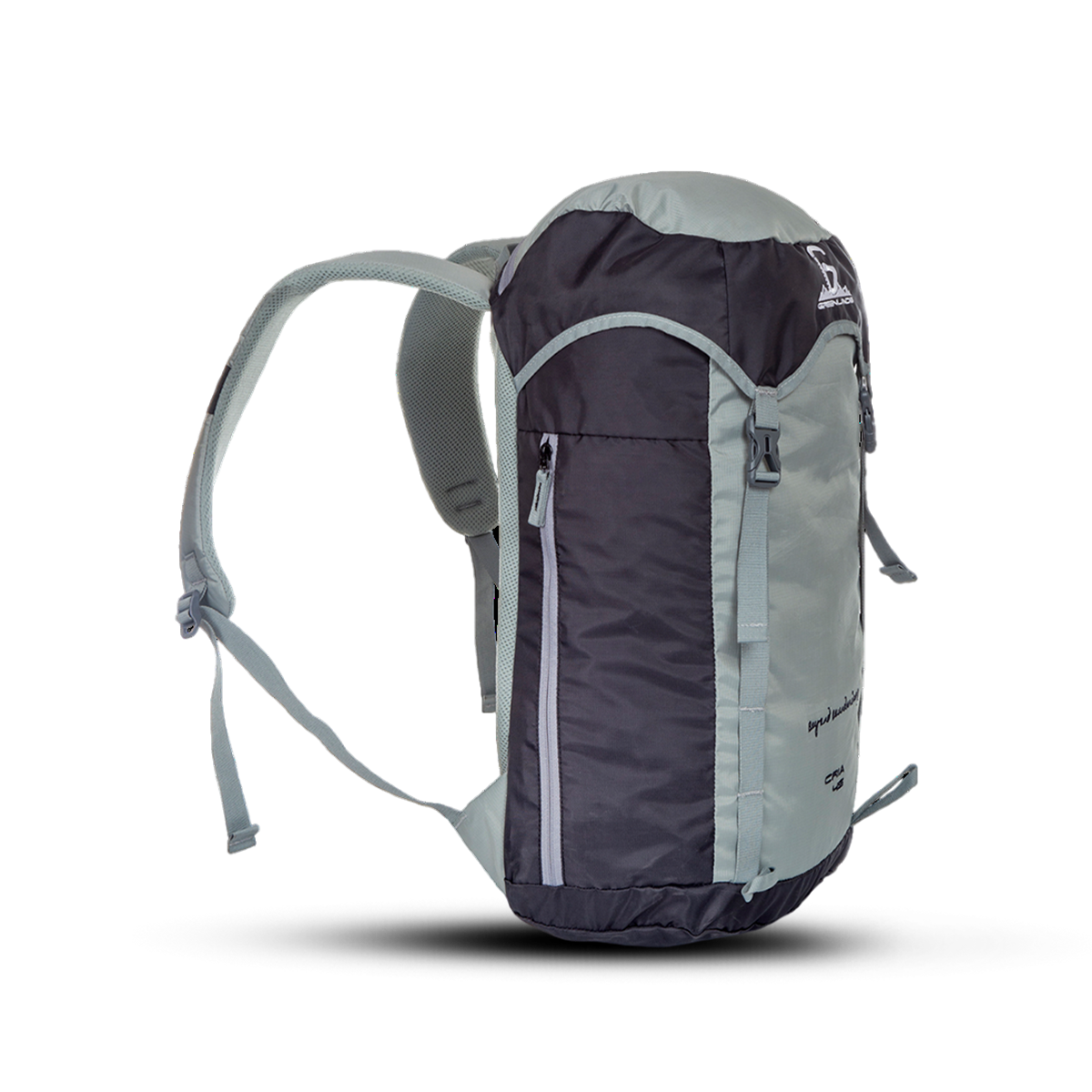 Greenlands Cria Adventure Travel Rucksack Bag Grey Color 45 Litres Side View