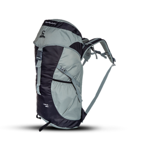Greenlands Cria Adventure Travel Rucksack Bag Grey Color 50 Litres Front and Side View