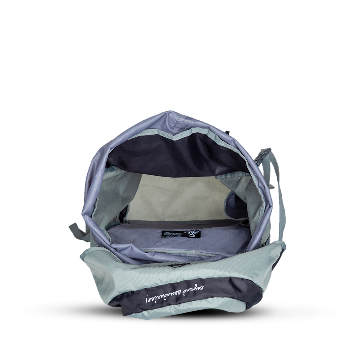 Greenlands Cria Adventure Travel Rucksack Bag Grey Color 50 Litres Inside View