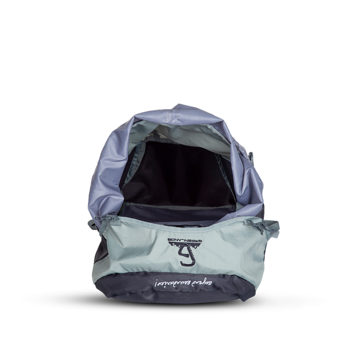 Greenlands Cria Adventure Travel Rucksack Bag Grey Color 55 Litres Inside View