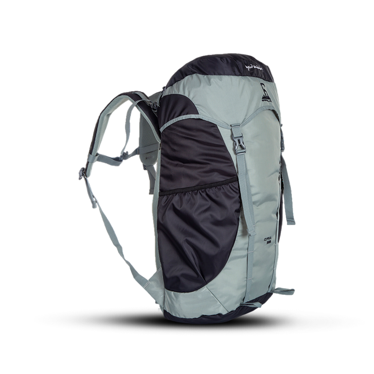 Greenlands Cria Adventure Travel Rucksack Bag Grey Color 55 Litres side View