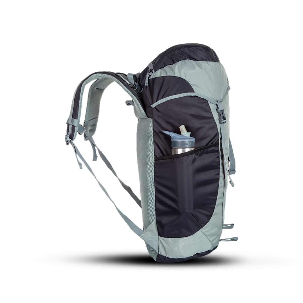 Greenlands Cria Adventure Travel Rucksack Bag Grey Color 55 Litres side View