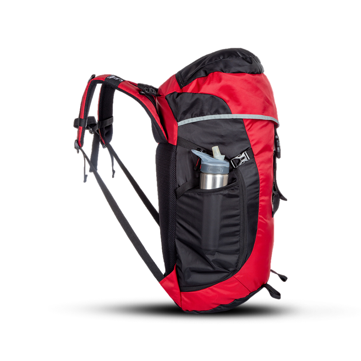 Greenlands Cria Adventure Travel Rucksack Bag Red Color 50 Litres Side View