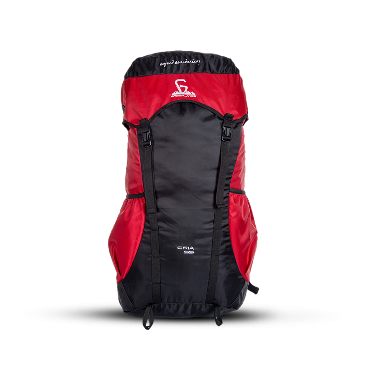 Greenlands Cria Adventure Travel Rucksack Bag Red Color 55 Litres