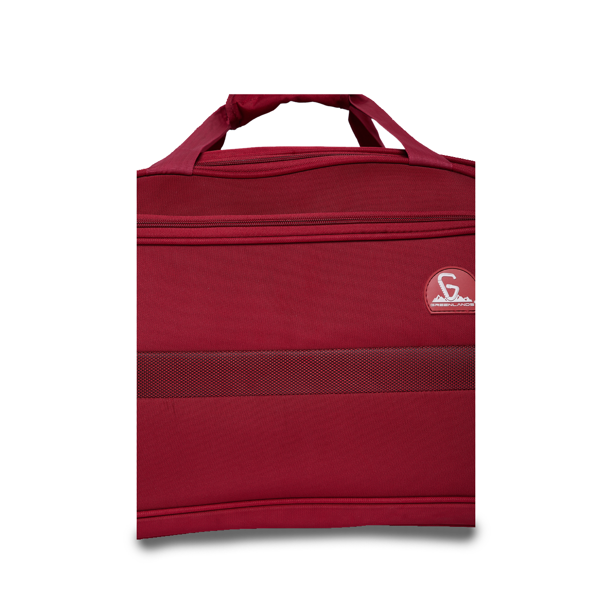 Greenlands Dapper Duffle Bag Red Color 45 ltr Closer View