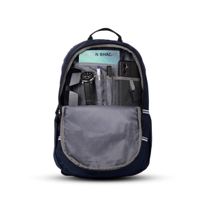 Greenlands Inferno Campus Backpack Navy Color  Pocket View