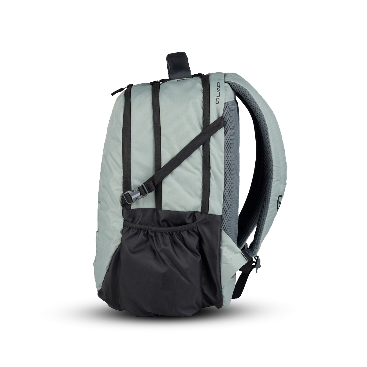 Greenlands Quad Laptop Work Backpack Light Grey Color Side View