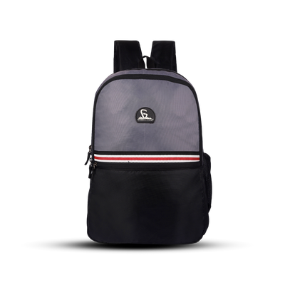 Greenlands Stria Campus Backpack Grey-Black Color