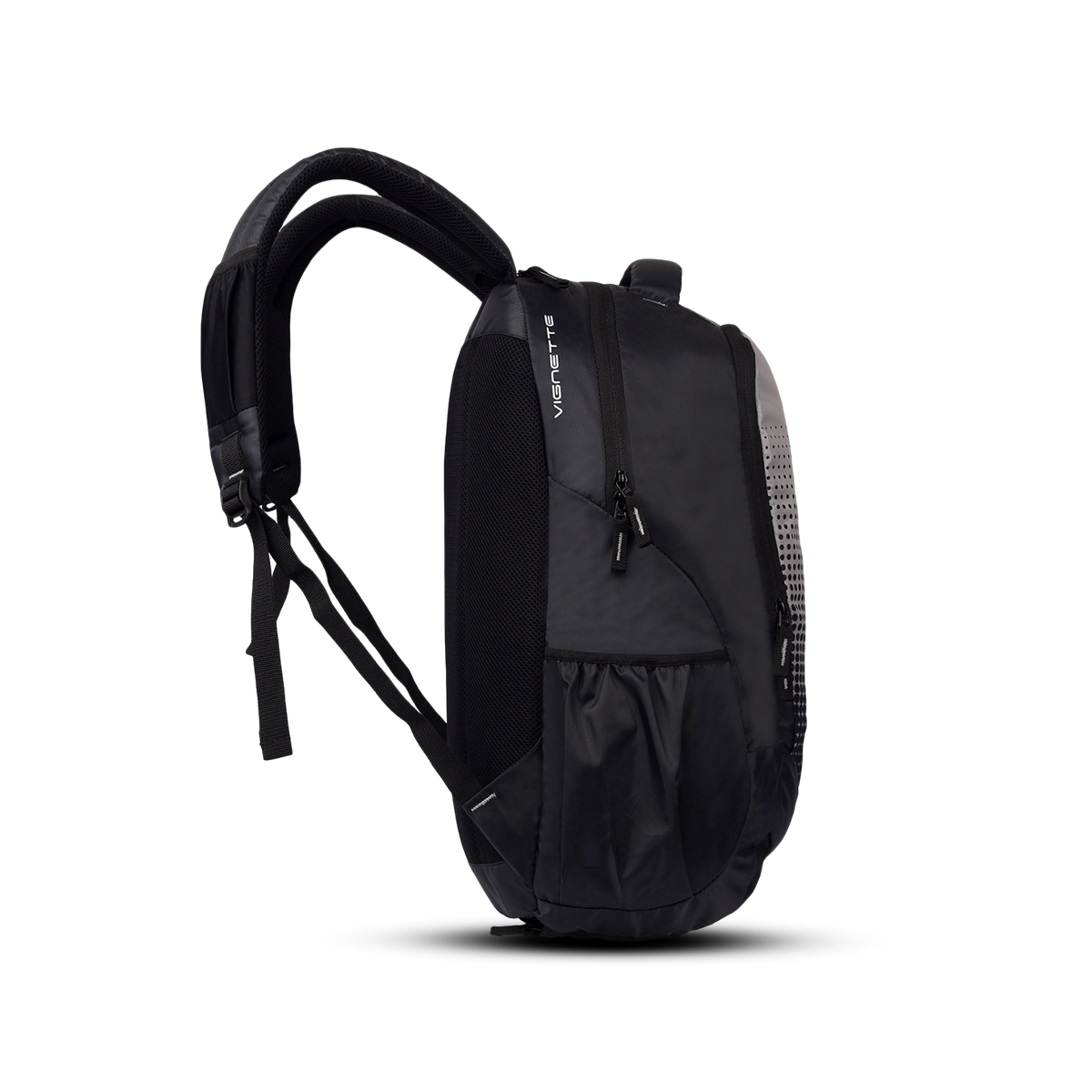 Greenlands Vignette Campus Backpack Light Grey Color Side View