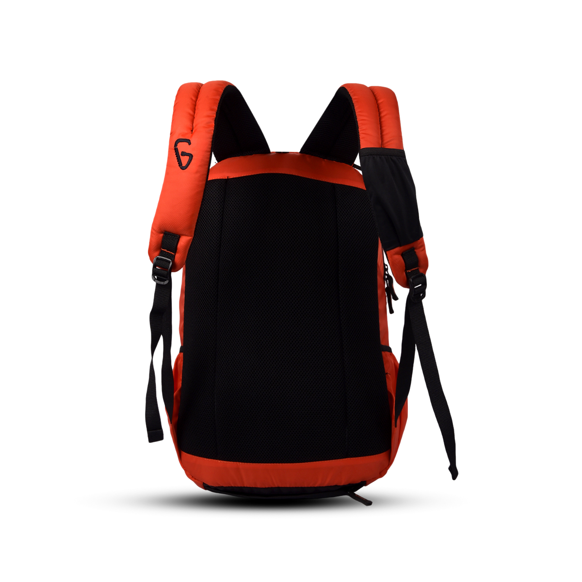 Greenlands Vignette Campus Backpack Orange Color Backside View
