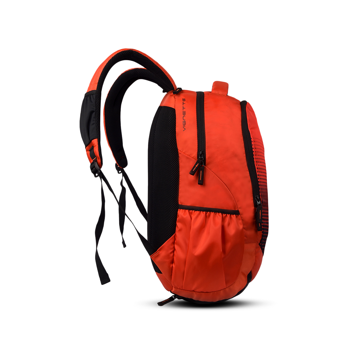 Greenlands Vignette Campus Backpack Orange Color Side  View