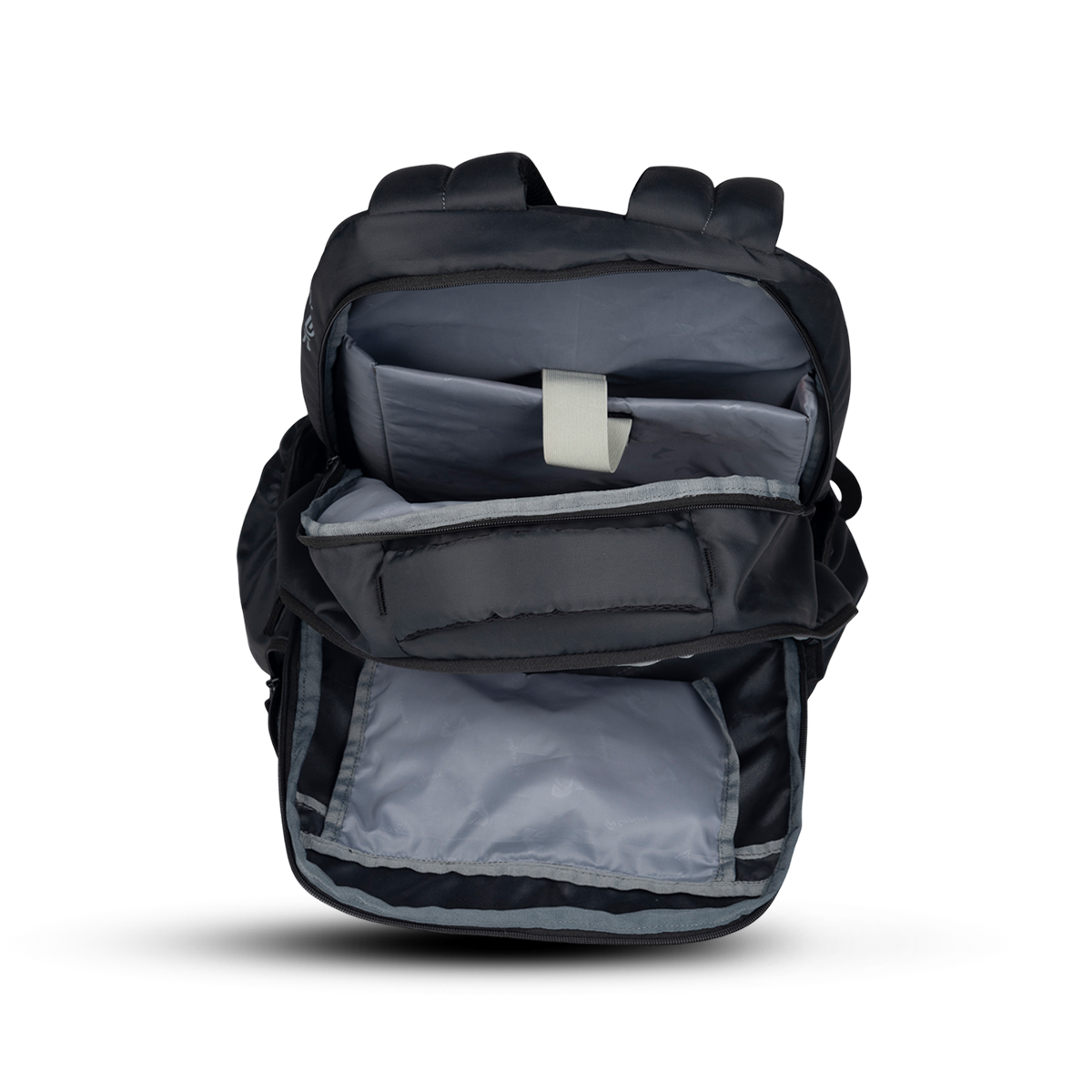 Greenlands Ziggy Laptop Work Backpack Dark Grey Color  Inside View