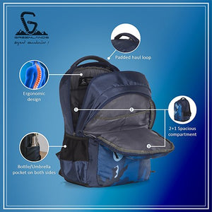 Tempo Campus Backpack Blue Camo