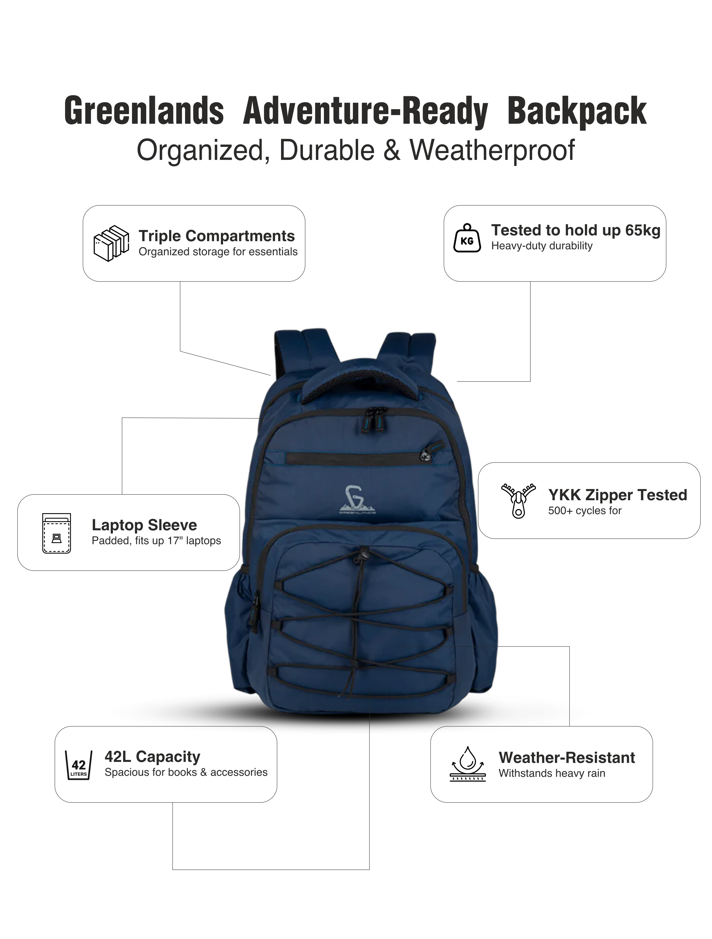 Ziggy Work Backpack Navy