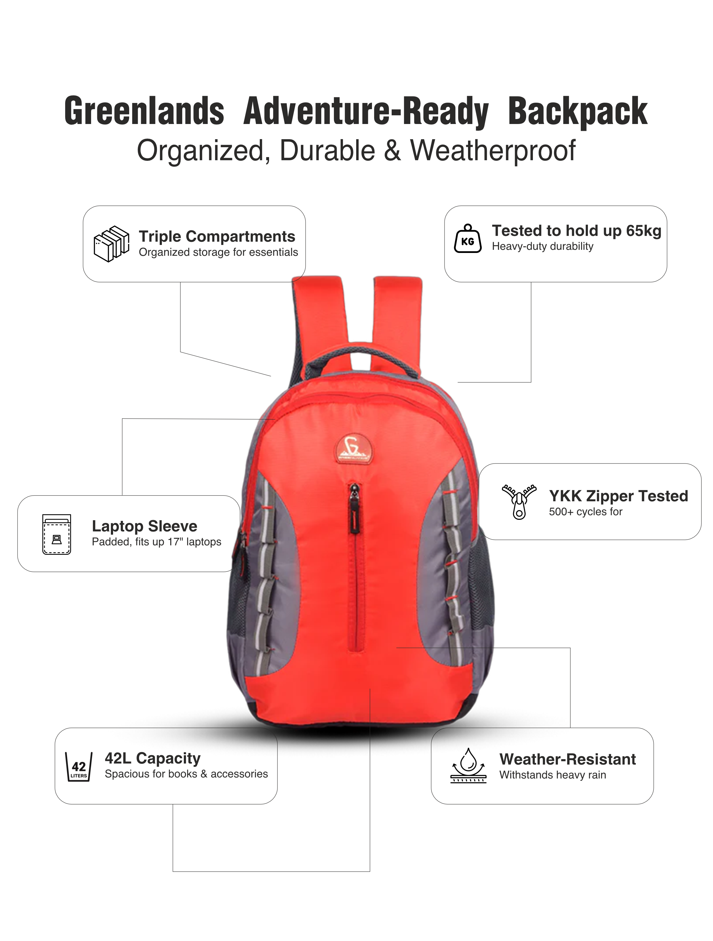 Martian Work Backpack Grey