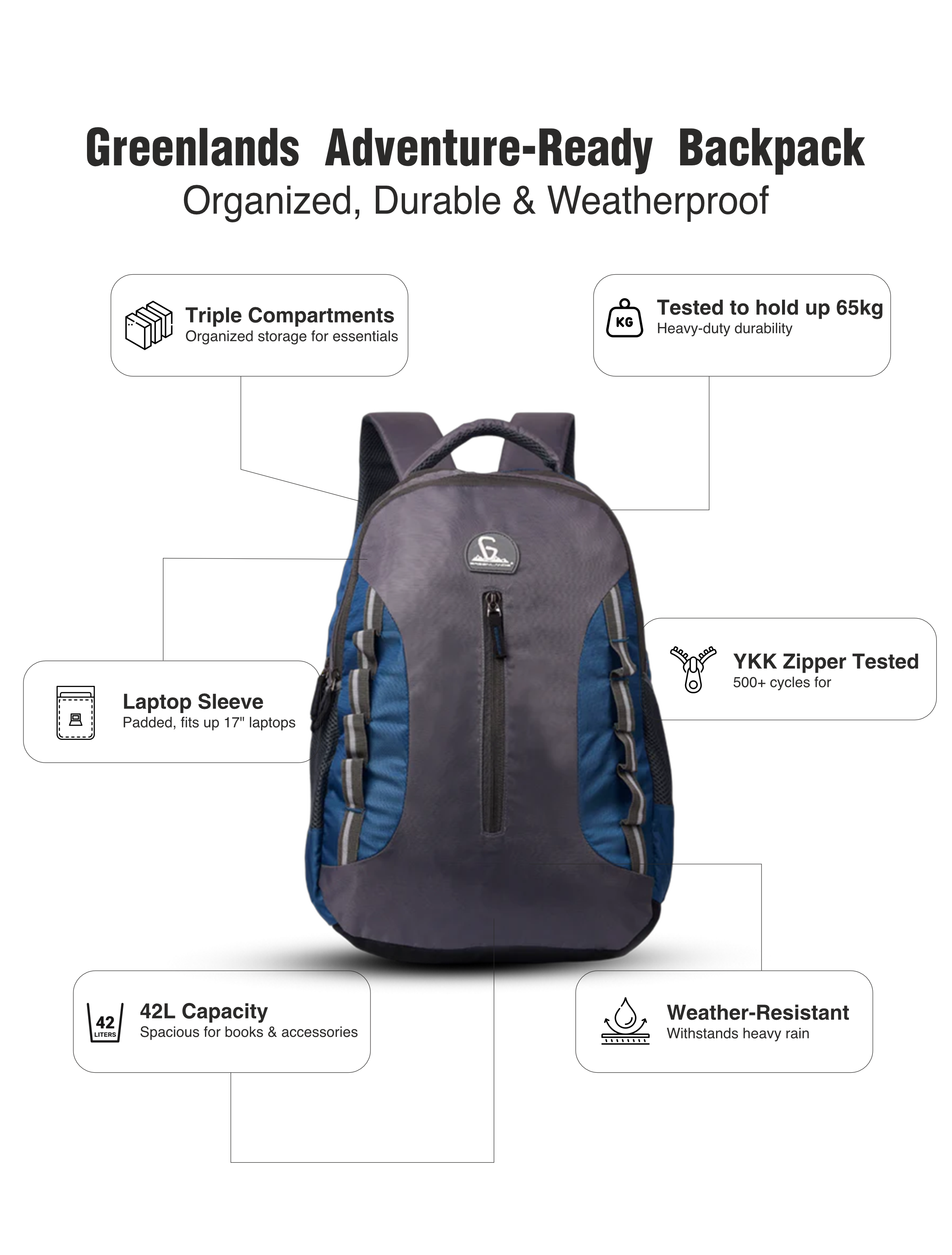 Martian Work Backpack Blue