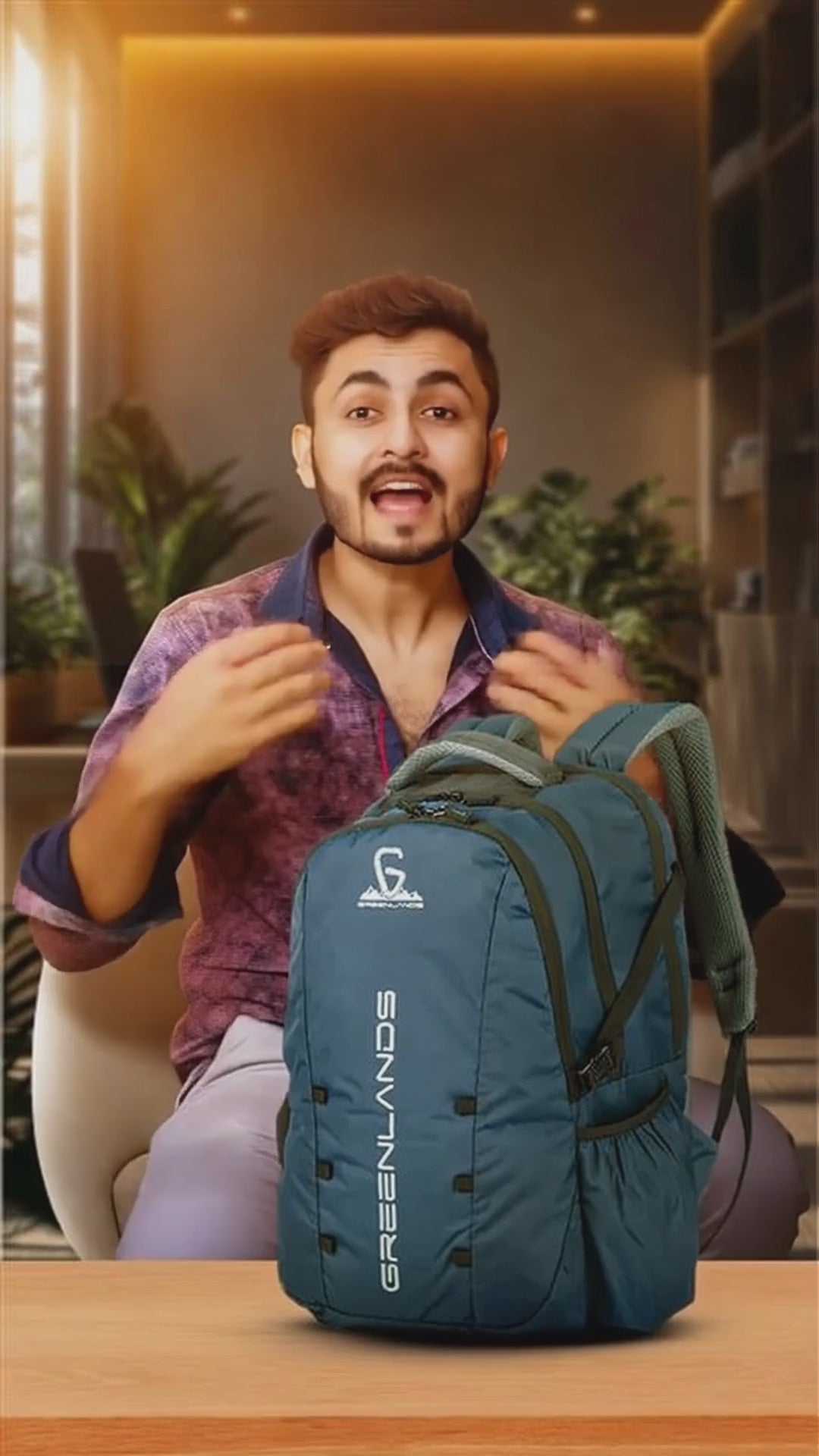 Greenlands Quad Laptop Work Backpack in Navy Color