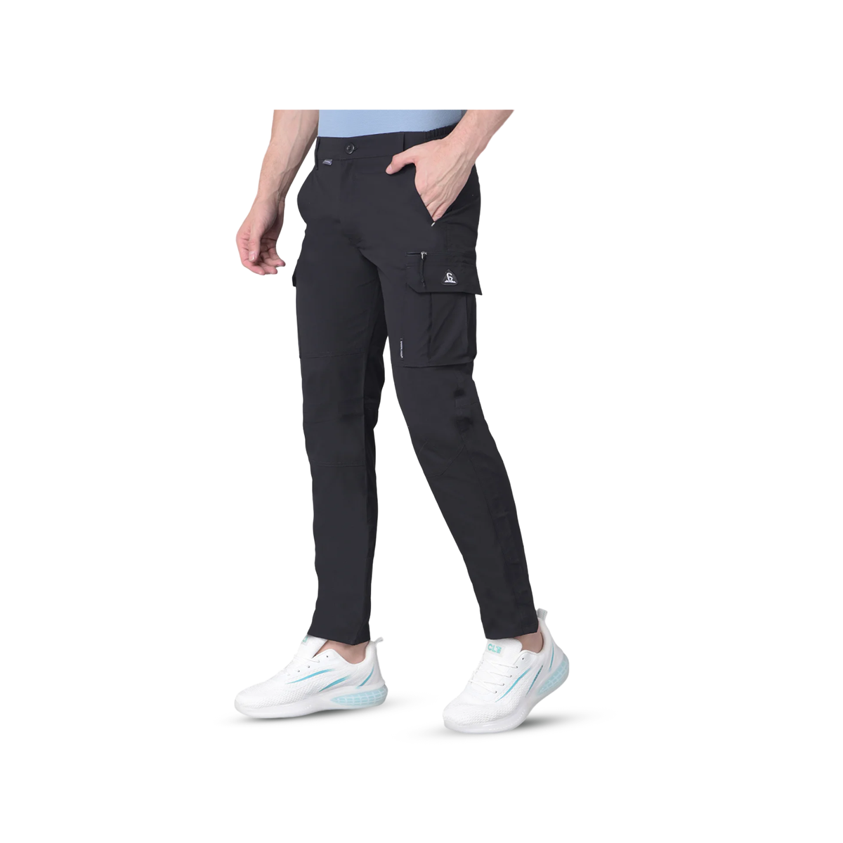 QUADRA Black Trouser for Sleek Style and All-Day Comfort - Large