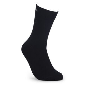 Greenlands QUADRA Black Crew Socks (Pack of 3) for Everyday Comfort